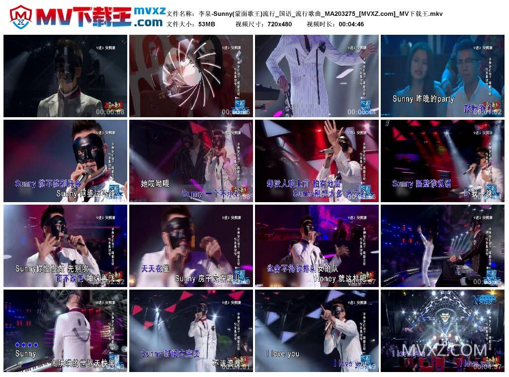 李泉-Sunny(蒙面歌王)流行_国语_流行歌曲_MA203275